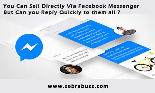 you can sell directly via Facebook messenger