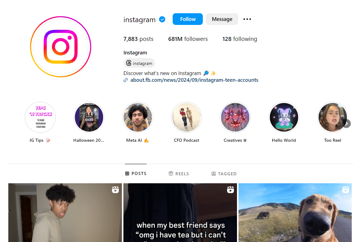IG page